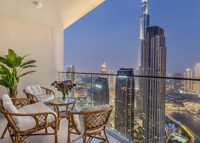 65Th High Floor - 4 Bedroom Apartment With Best Opera, Fountain & Burj Khalifa View - Downtown Dubai - Forte Tower 1 By Stayfinity For Max 9 Guests