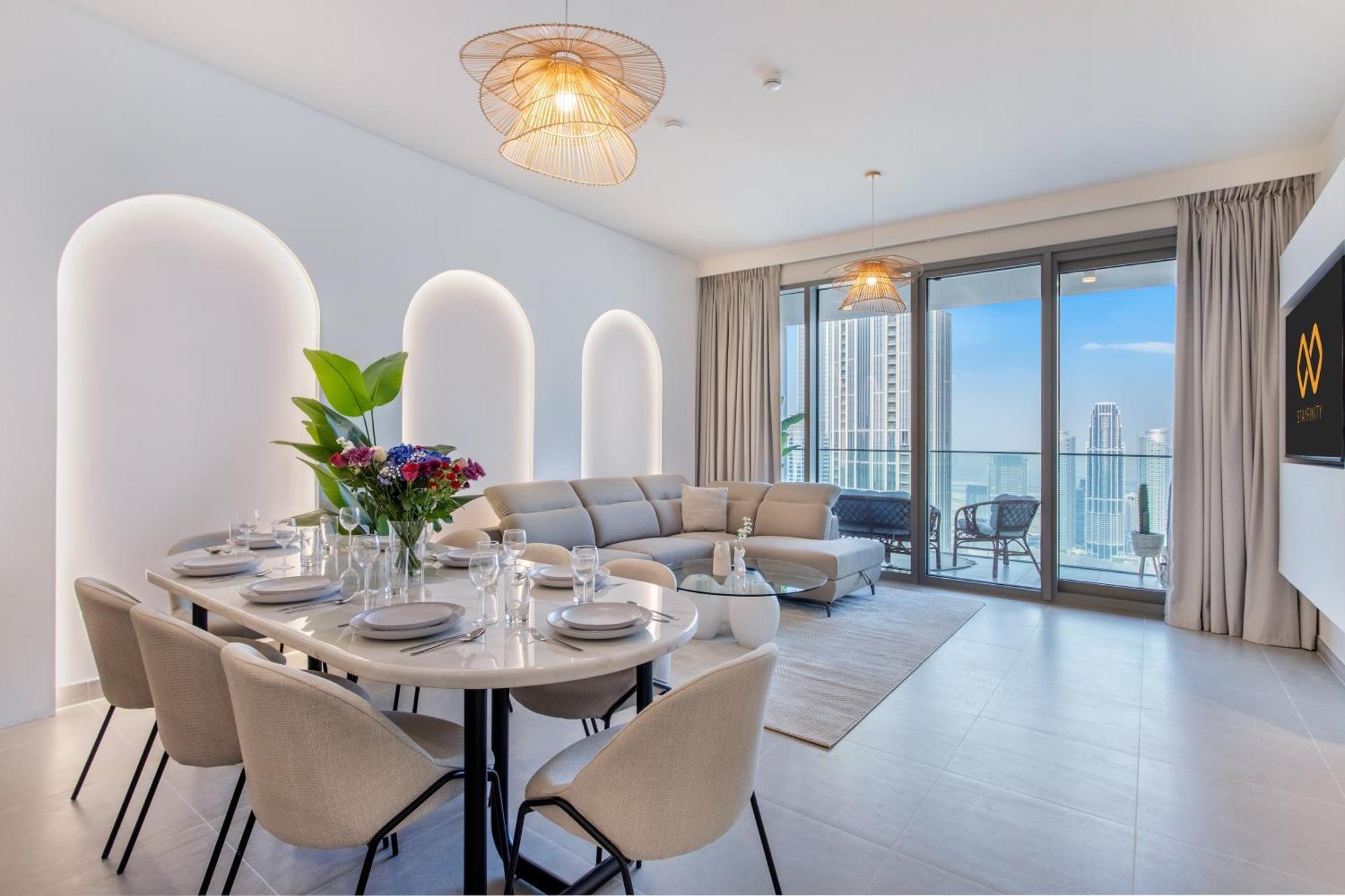65th High Floor - 4 Bedroom With Opera, Fountain & Burj Khalifa View - Downtown - Tower 1 By Stayfinity For Max 9 Guests Apartment Dubai