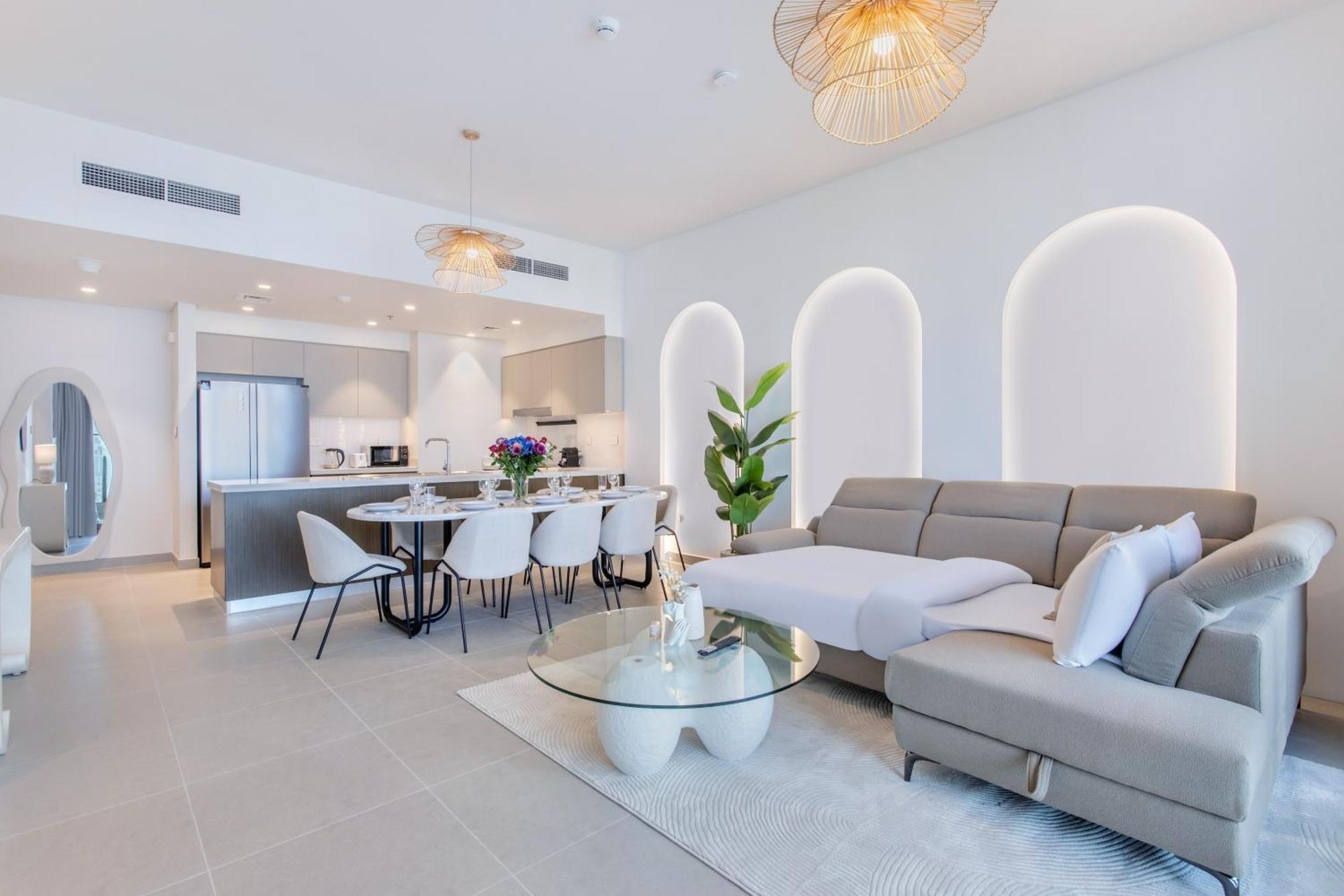 65th High Floor - 4 Bedroom With Opera, Fountain & Burj Khalifa View - Downtown - Tower 1 By Stayfinity For Max 9 Guests * Dubai